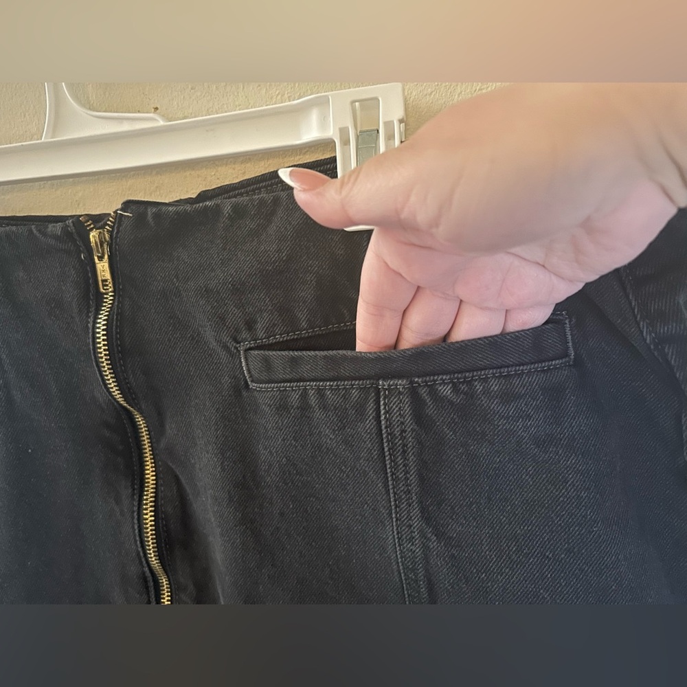 Mid Rise Jean Mini Skirt - Picture 4 of 8